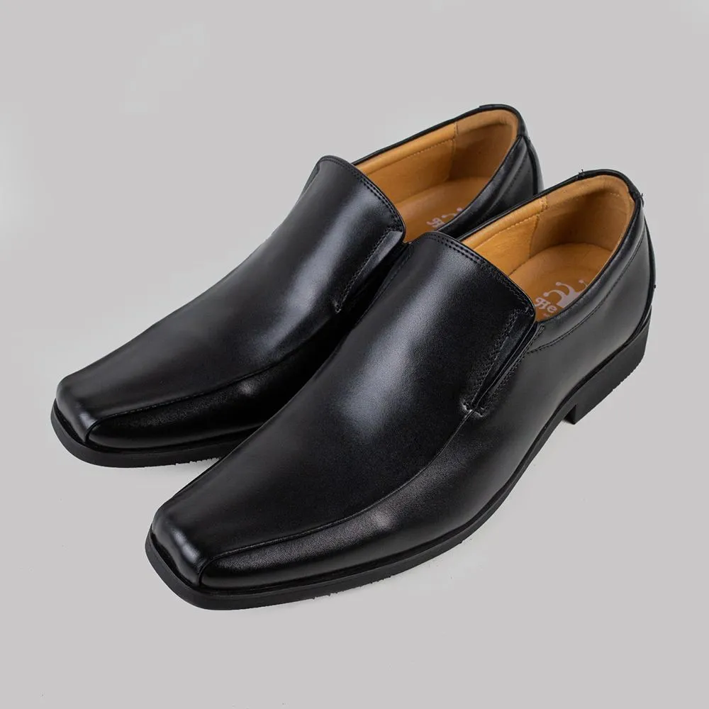 HEAVY Black Essential Leather Loafer Shoes VB7604