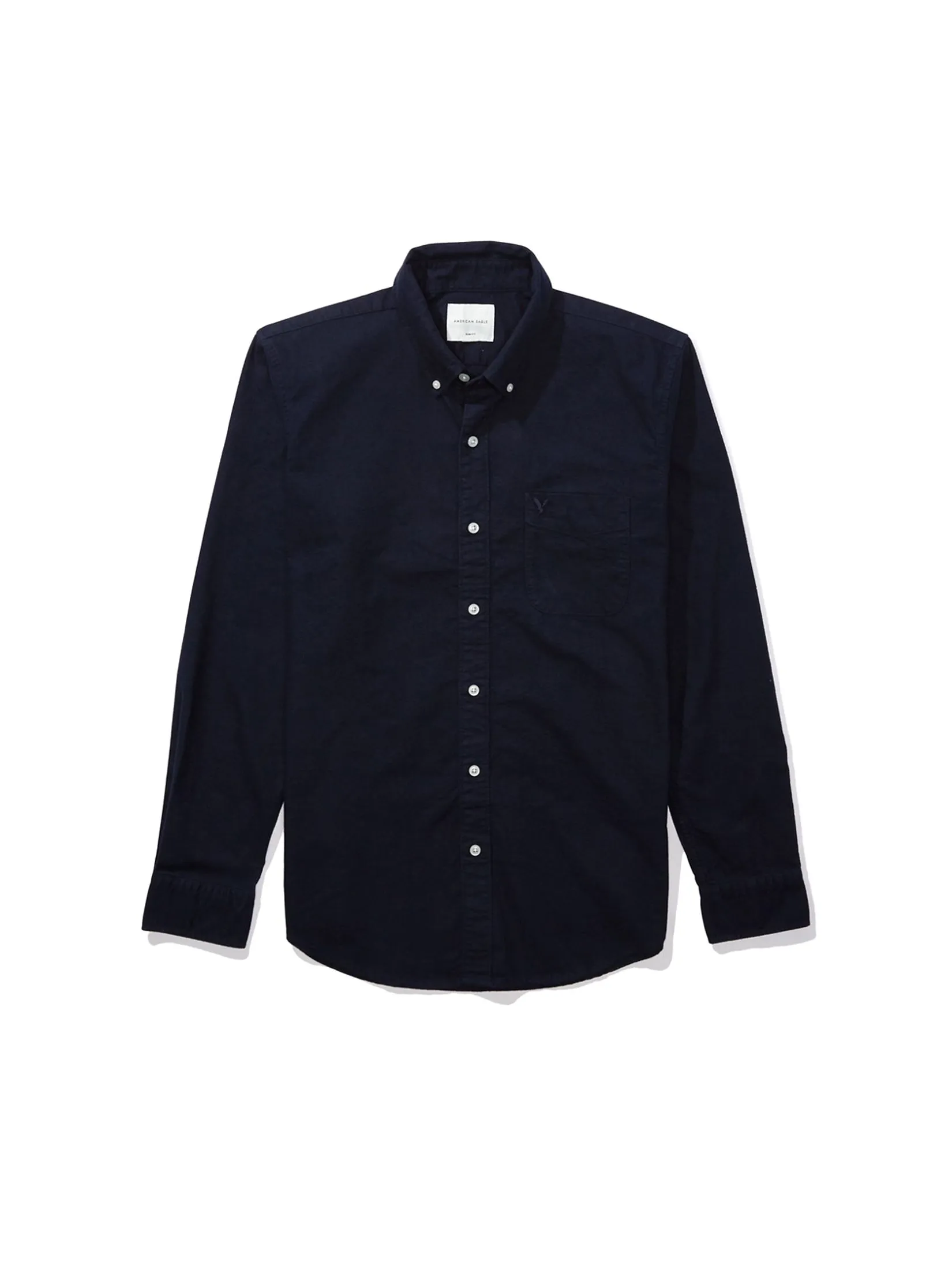 AMERICAN EAGLE MEN 2102 INT CF BTD PC DYE OXFORD W EAGLE 410 NAVY Size - L