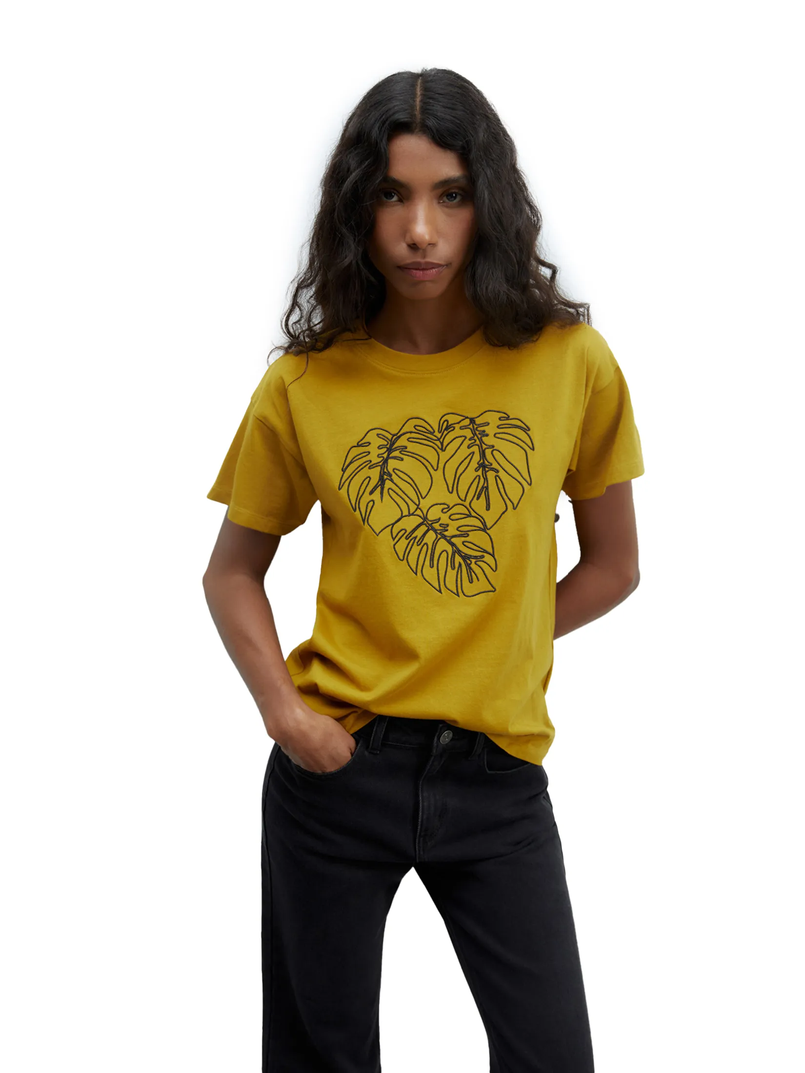 SFERA Women T-Shirt Short Sleeves Motif Olive