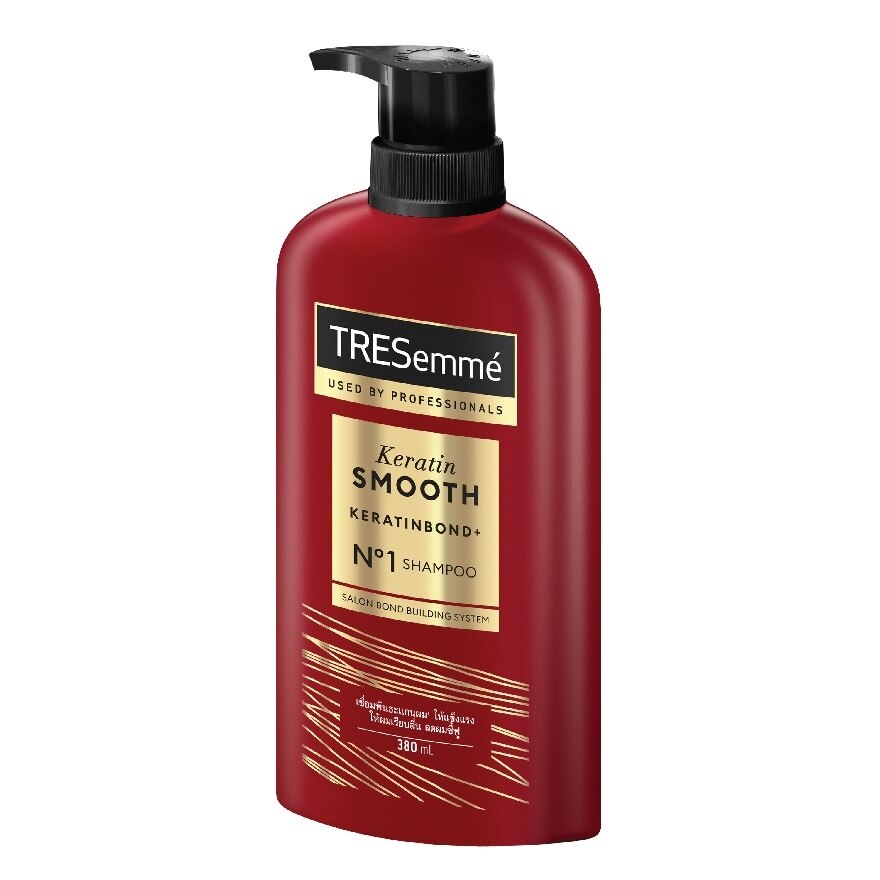 TRESemme Shampoo Keratin Smooth 380 Ml. ยาสระผม แข็งแรง เรียบลื่น ลดผมชี้ฟู