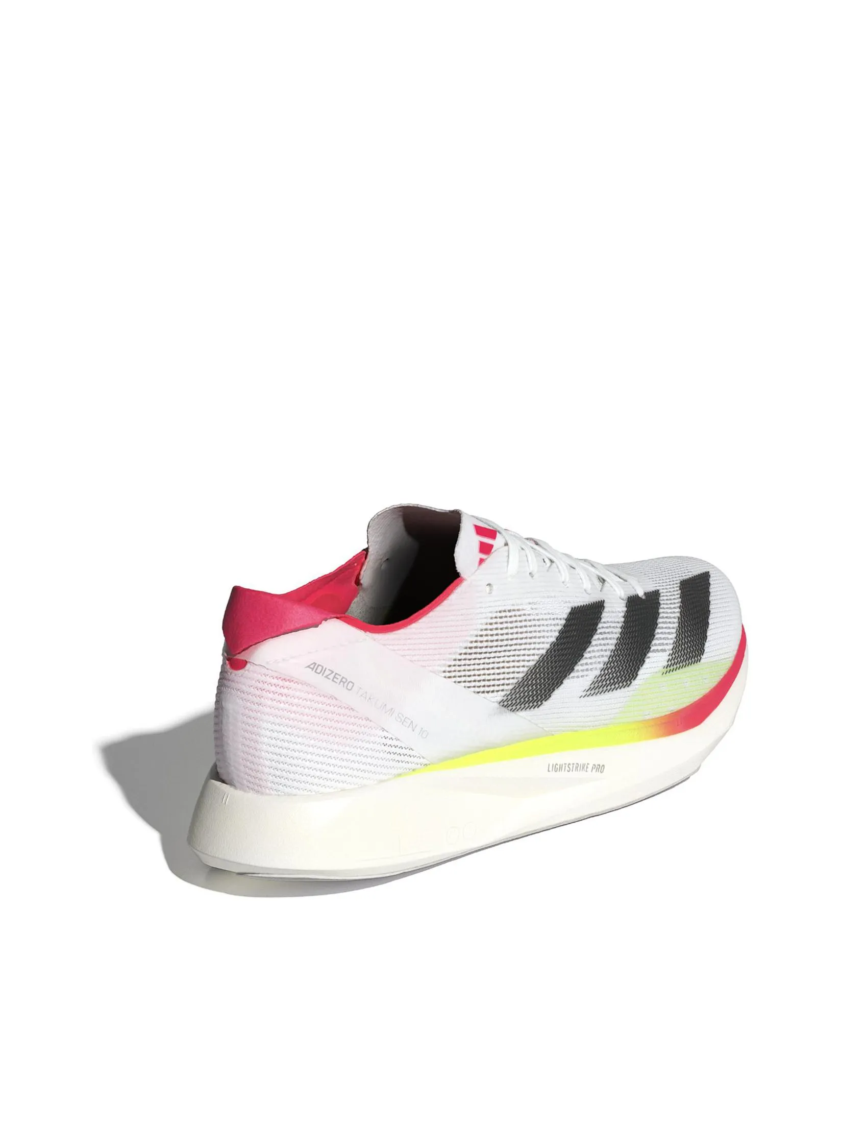 ADIDAS Women Running Shoes Adizero Takumi Sen 10 Cloud White / Core Black / Lucid Red