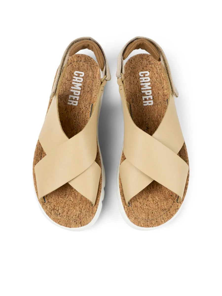 CAMPER Women Sandals Shoes Oruga Sandal Beige