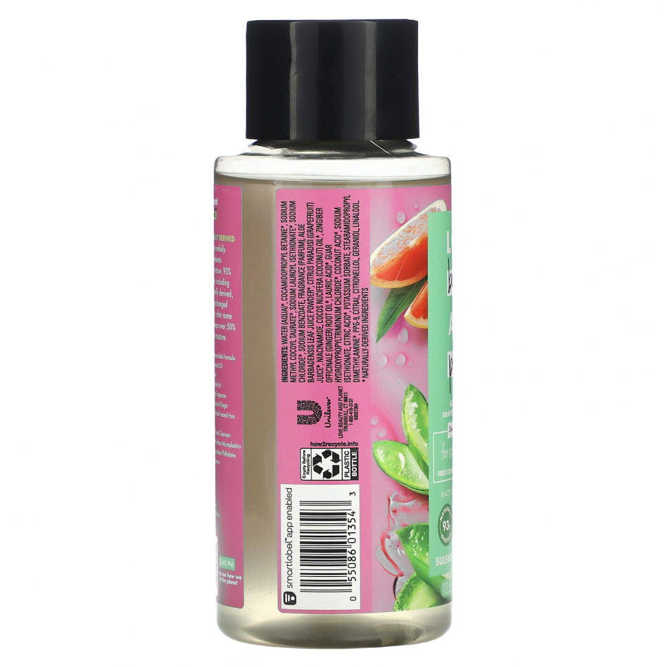 Love Beauty and Planet, Шампунь 3-в-1, для прямых и волнистых волос, алоэ сабила, грейпфрут и витамин B3, 400 мл (13,5 унции)