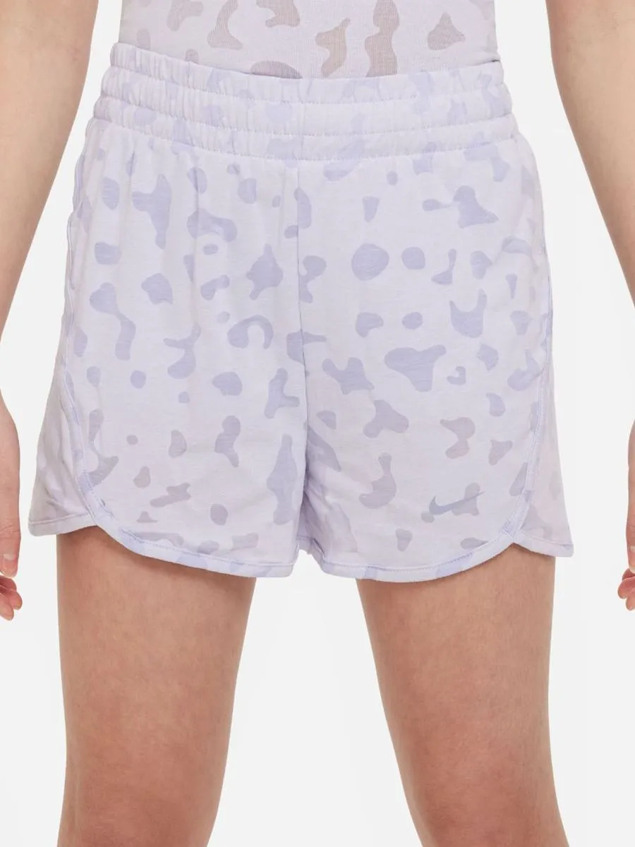 NIKE KIDS Big Kids Girls High-Waisted Training Shorts HR Dri-FIT Breezy FB1095-536