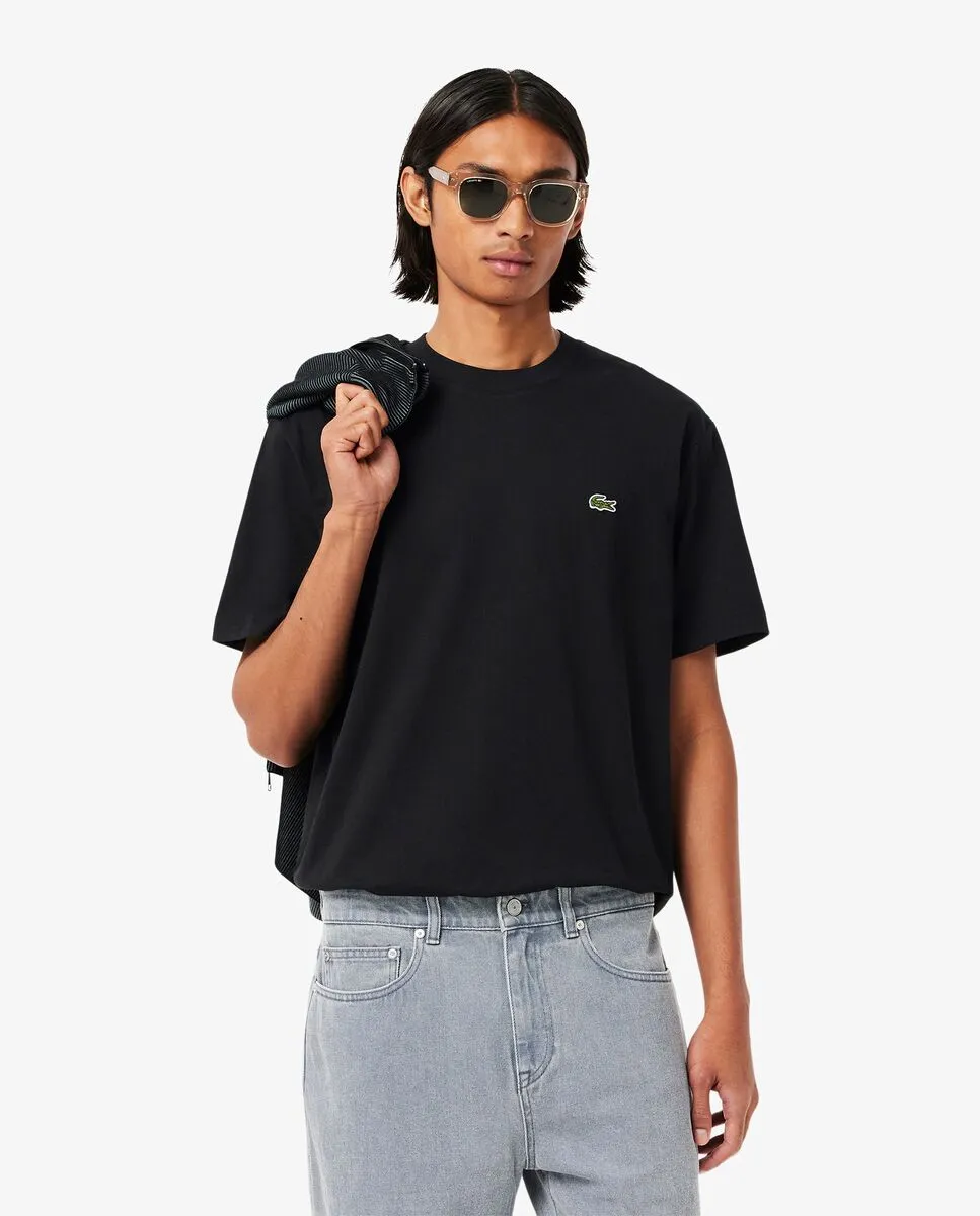 LACOSTE Cotton T-Shirt Black