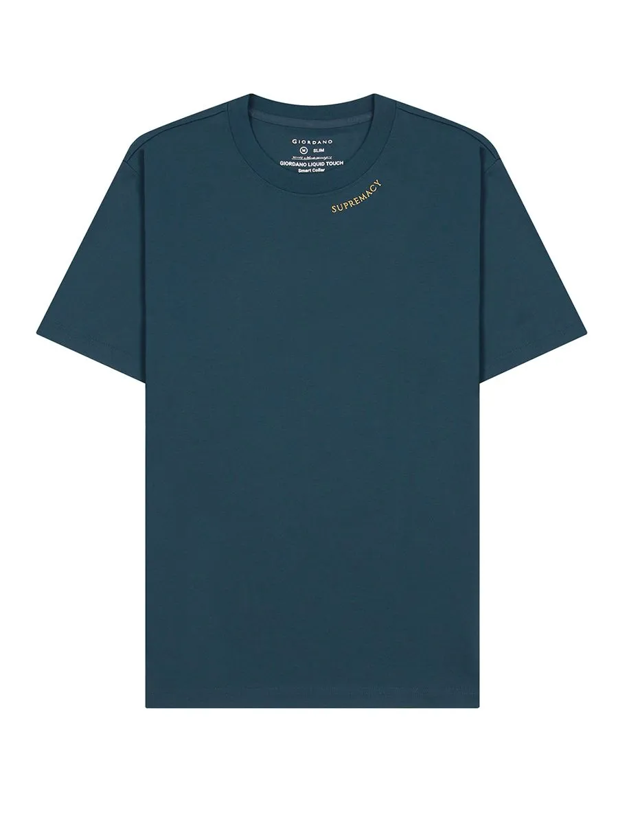 GIORDANO Men's Interlock Smart Tee (Liquid Touch) Emerald Green
