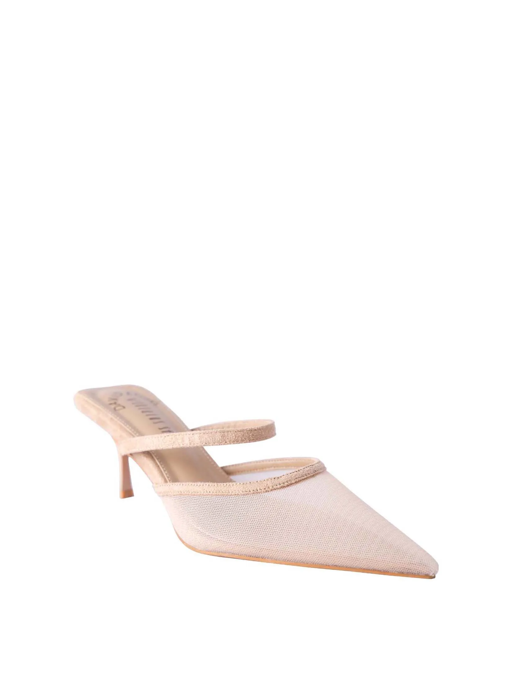 VILLAINS SF ELYSE Women's Mule Heels NUDE