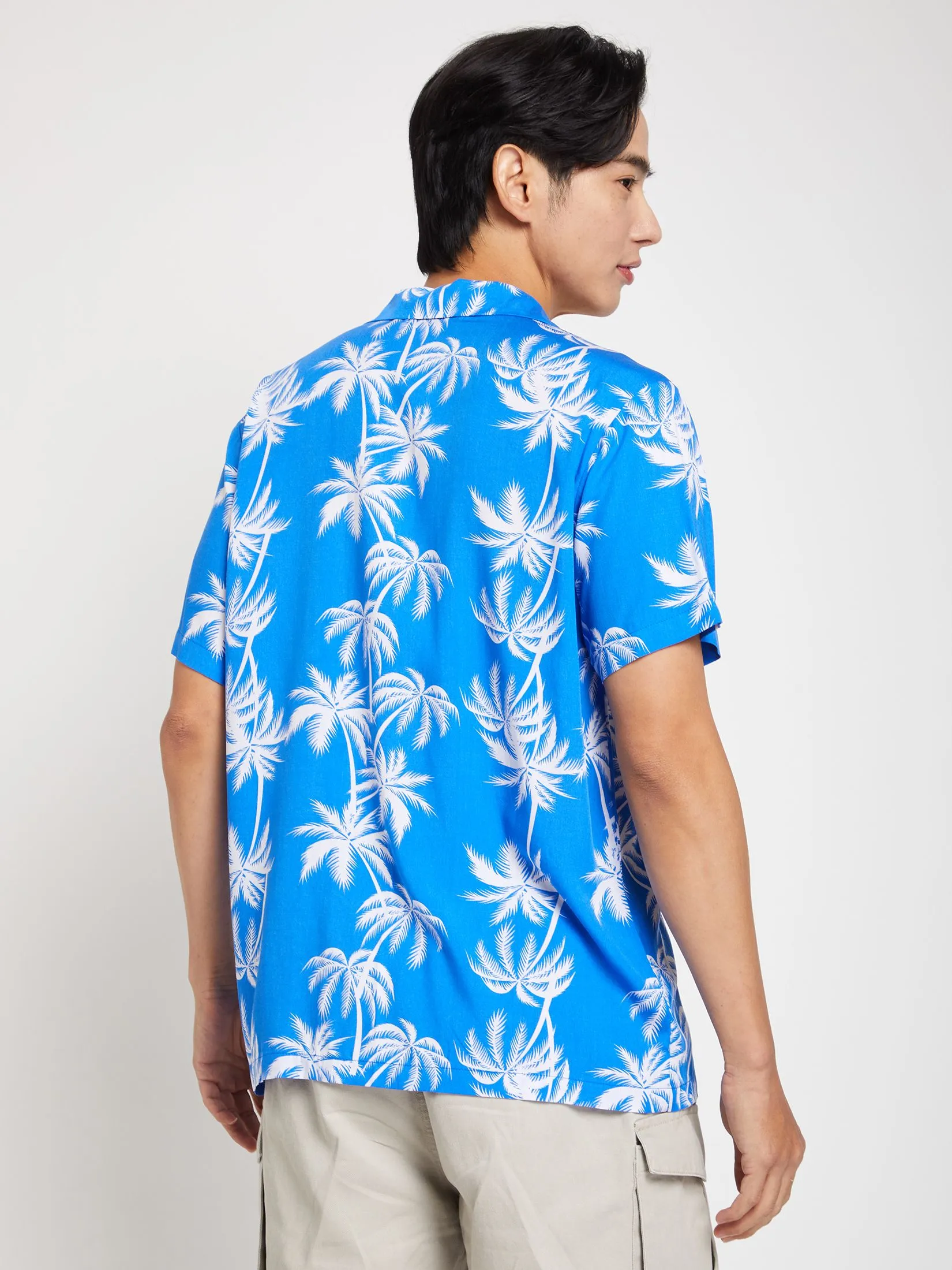 PACIFIC UNION Men Hawaii Shirt Short Sleeves