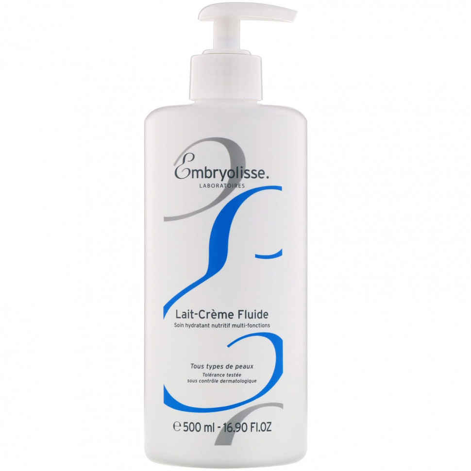 Embryolisse, Легкий крем-молочко, многофункциональное питательное и увлажняющее средство, 500 мл (16,90 жидк. унции) - EBY-00013-480 мл