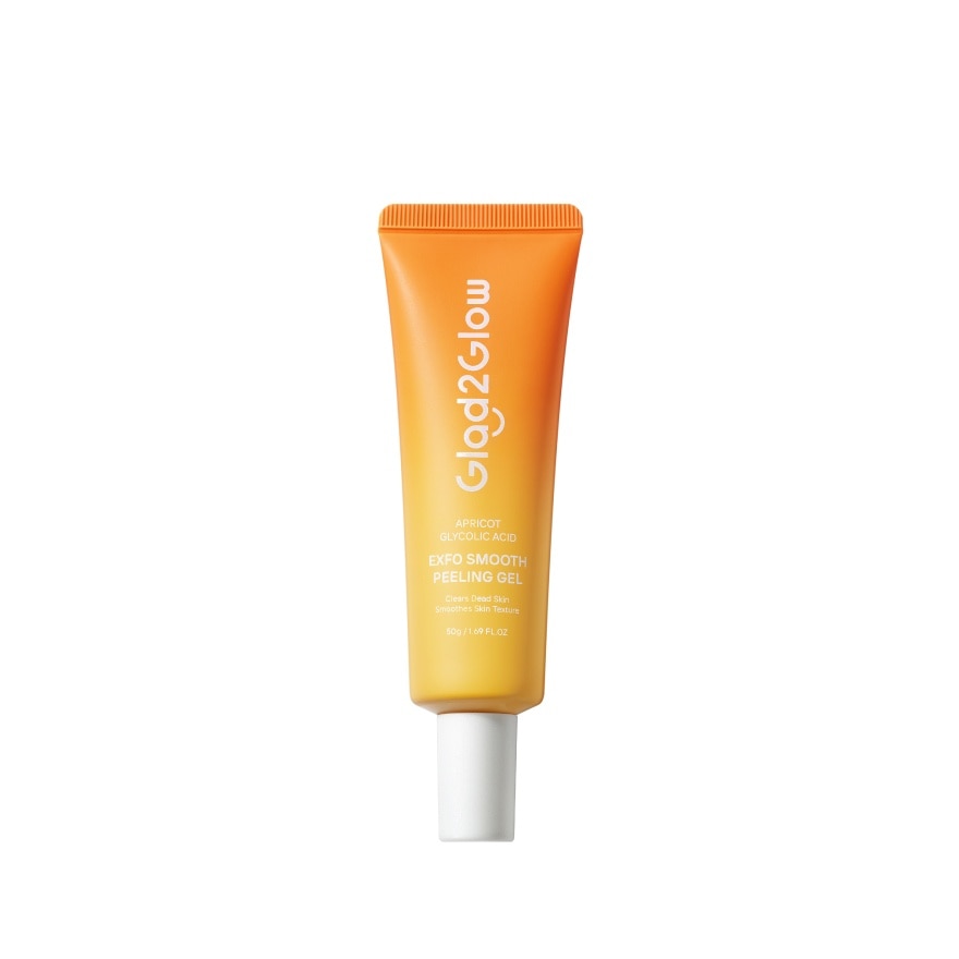 Glad2Glow Gel Apricot Glycolic Acid Exfo Smooth Peeling 50 G. - Orange