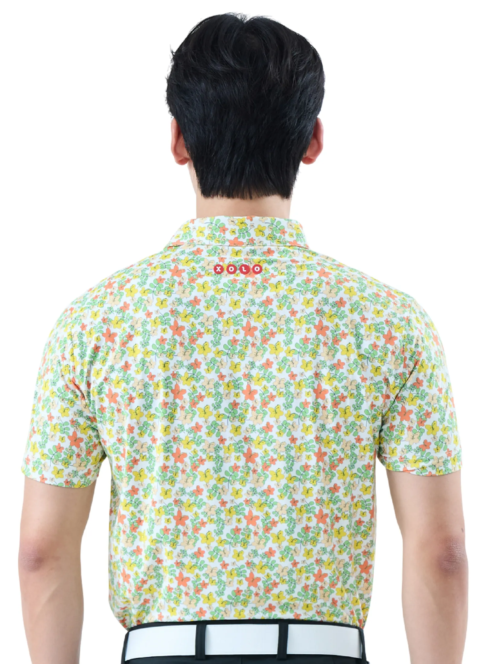 XOLO White MEN LIBERTY PRINTERD POLO (040118)