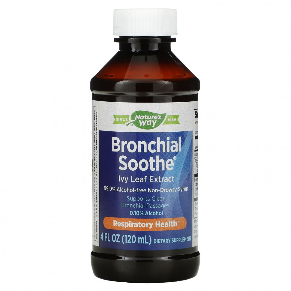 Nature's Way, Bronchial Soothe, экстракт листьев плюща, 120 мл (4 жидк. Унции)