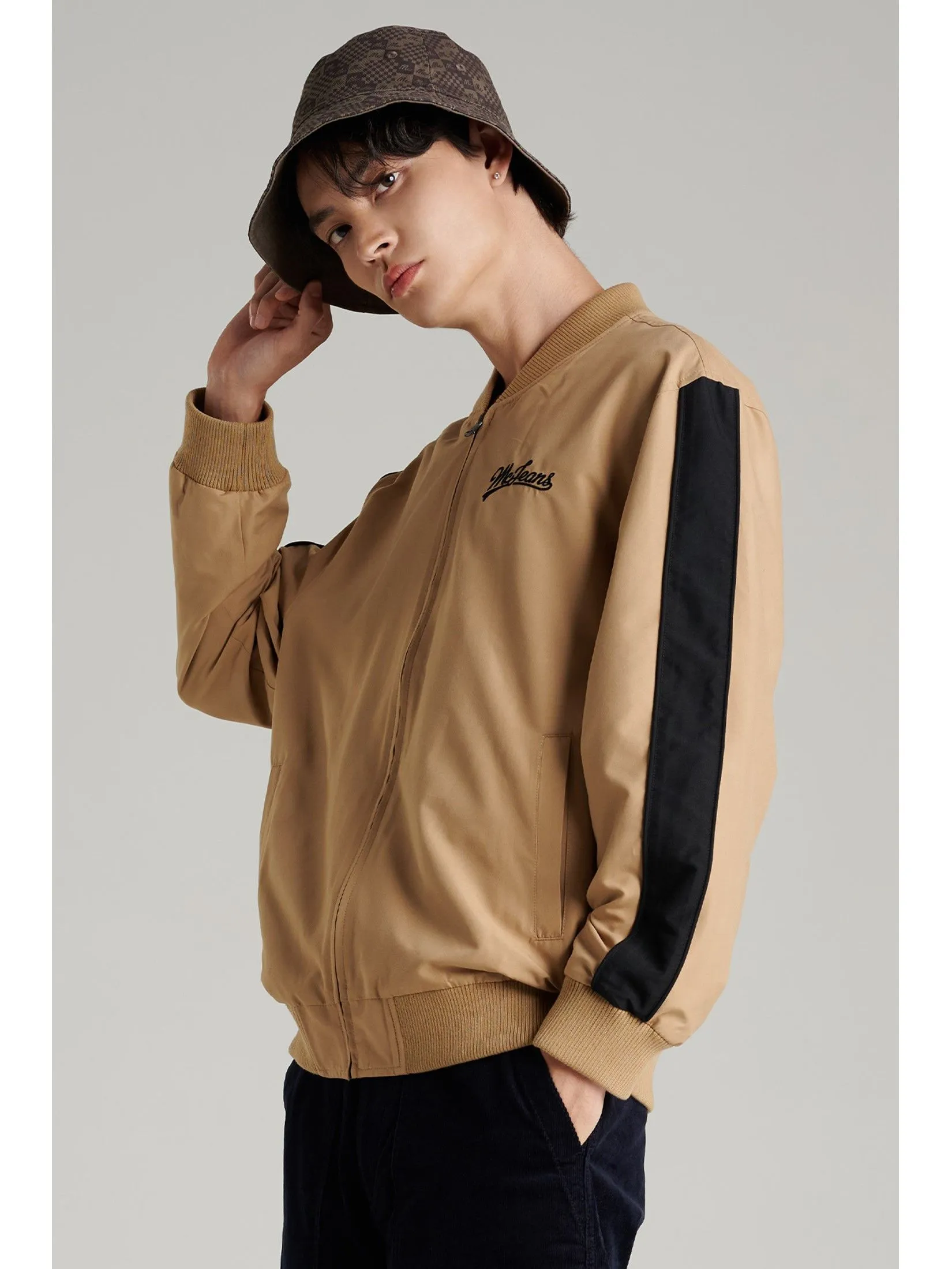 MC JEANS Jacket Bomber Men Brown