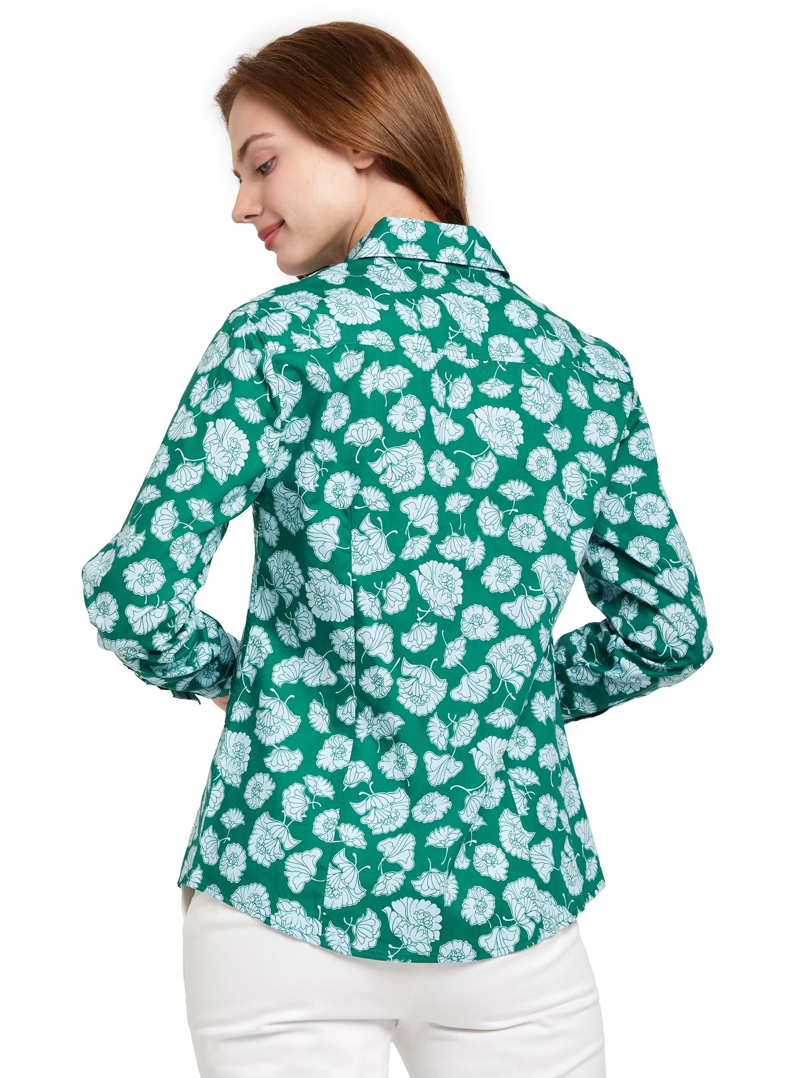 ALUMNUS Women Shirt Long Sleeves Collar Print