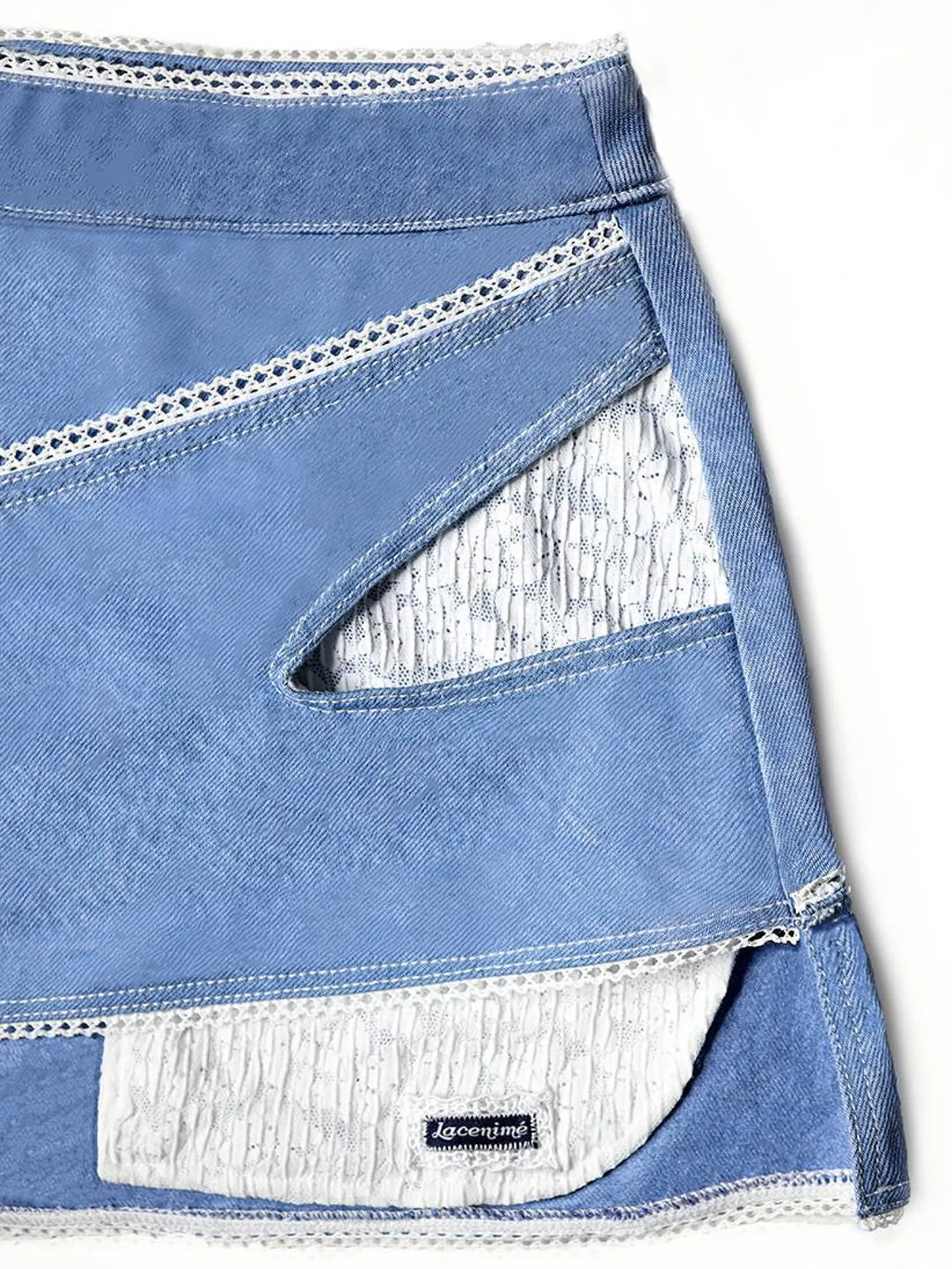 SABINA MERGE X SABINA Woman Ava Denim Skirt - Dark Blue