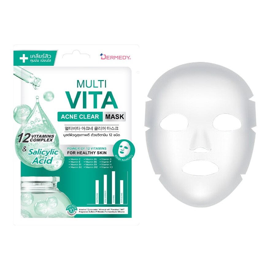 Dermedy Mask Multi Vita Acne Clear 1'S