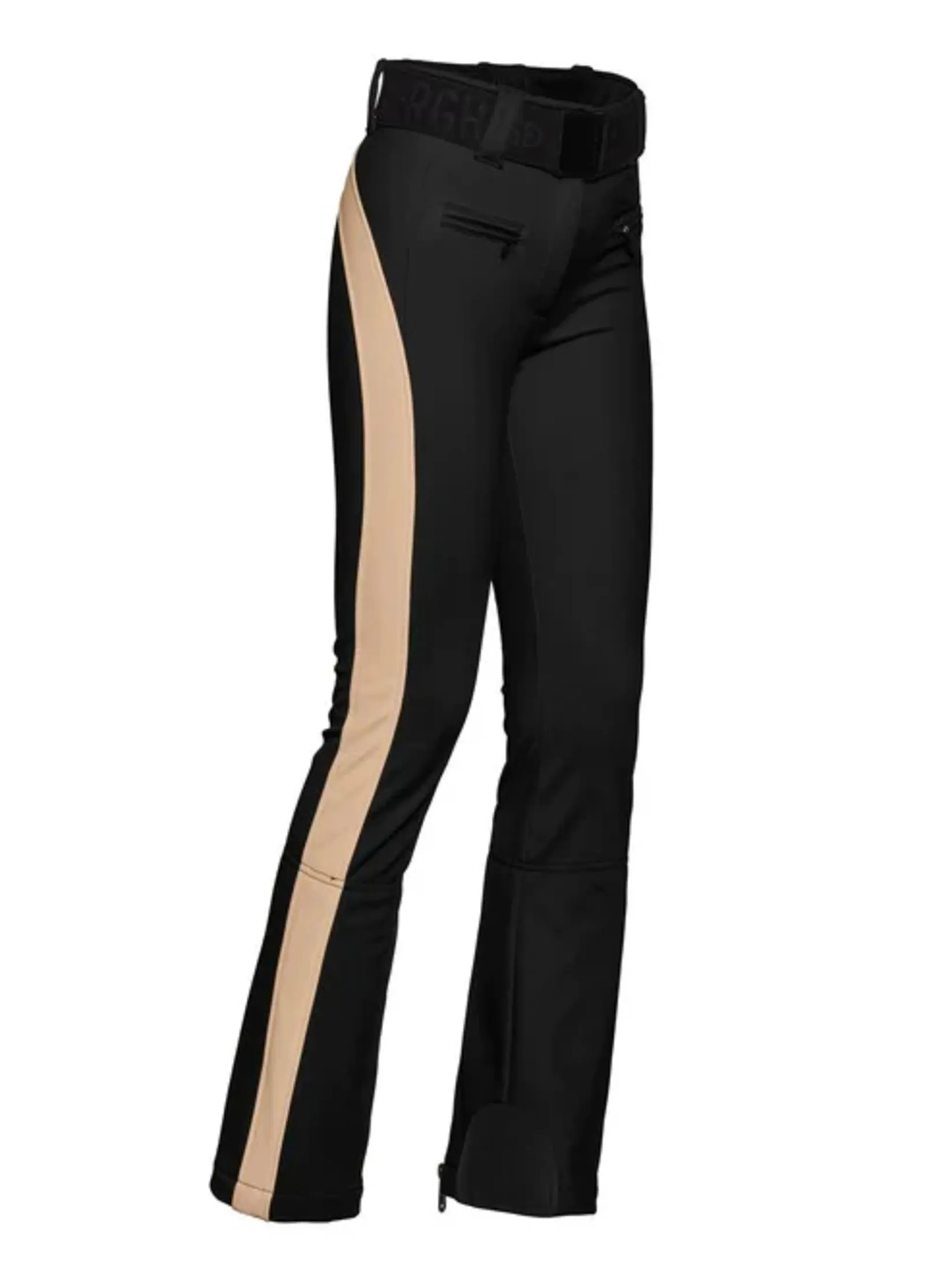 GOLDBERGH RUNNER SKI PANTS IN BLACK/LATTE