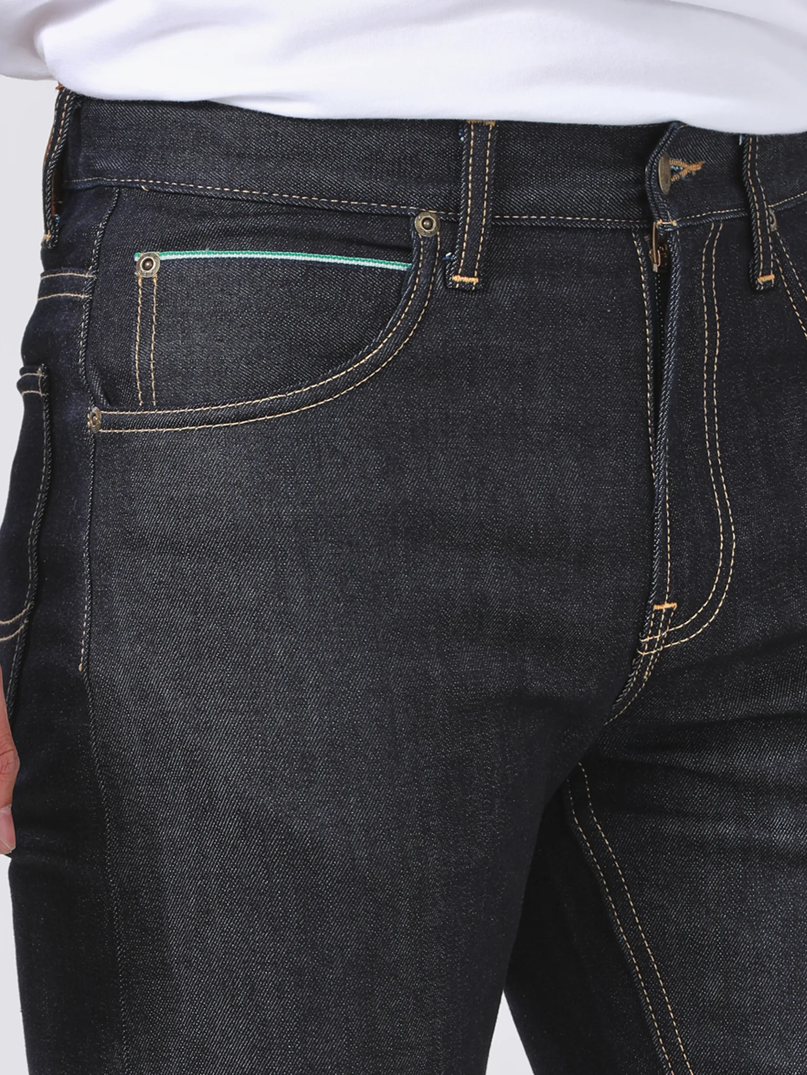 LEE Men s Jeans (Green Selvedge) Lee Riders Collection Mid Zed Fit Raw Denim