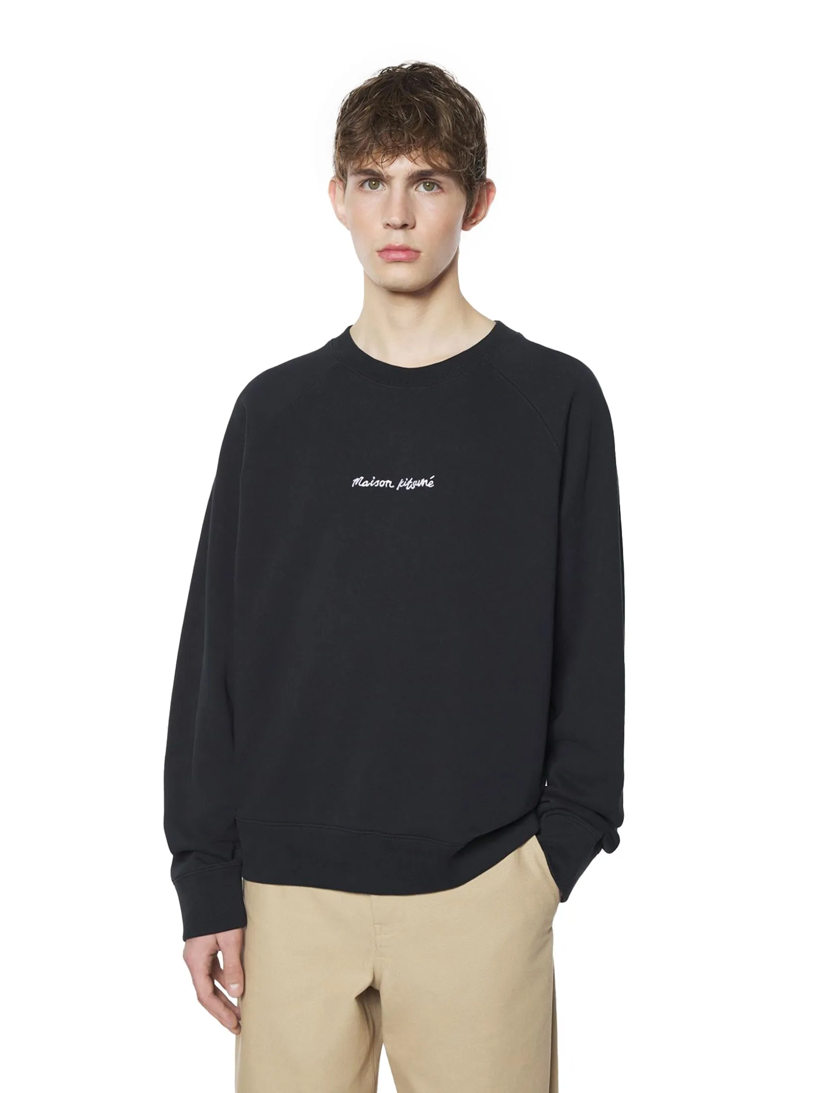 MAISON KITSUNÉ Men Sweatshirt Embroidery Oversize