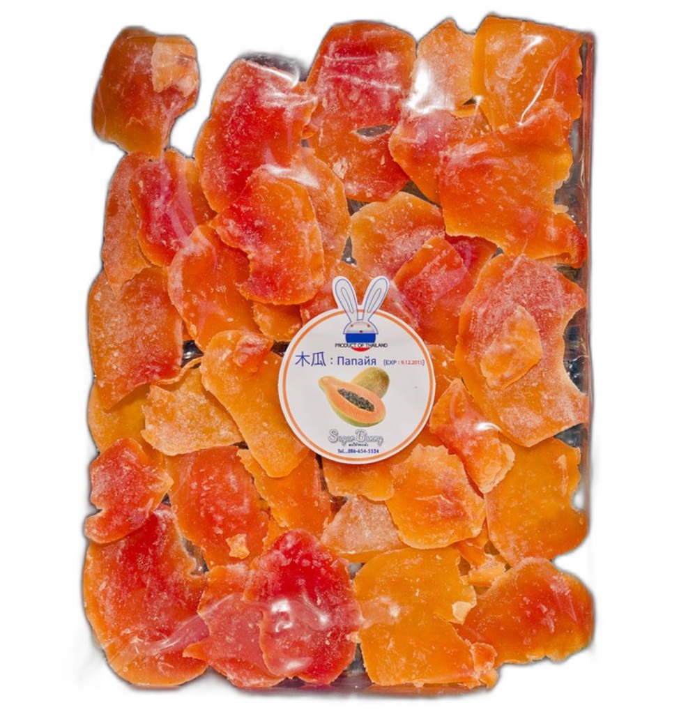 Сушеная тайская папайя 2% сахара 250 гр
