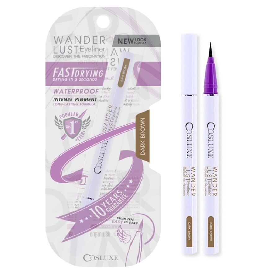 Cosluxe Wanderlust Eyeliner 0.55ml Brow - Black
