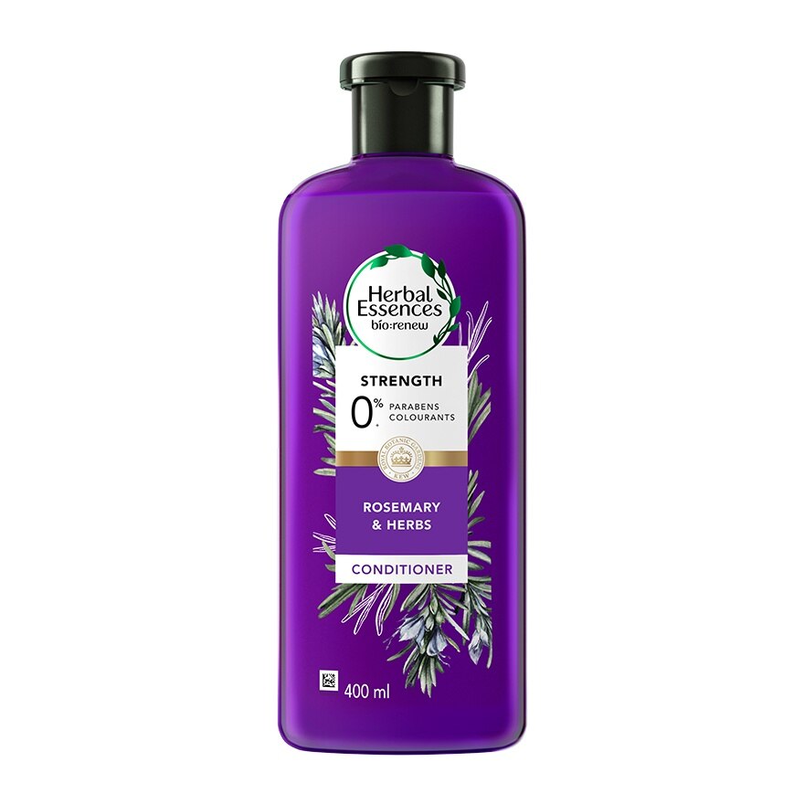 Herbal Essences Conditioner Rosemary  Herbs 400 Ml. - Purple