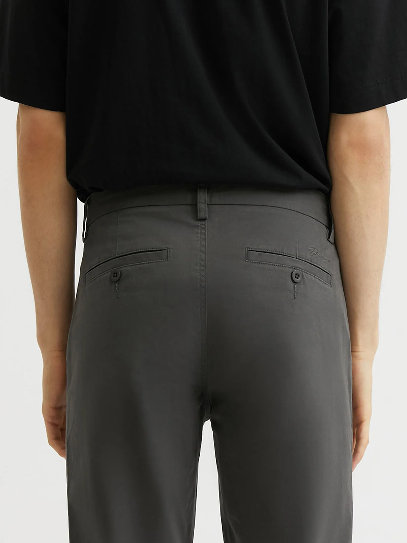 DAPPER DAPPER Everyday Stretch Chino Pants Dark Grey