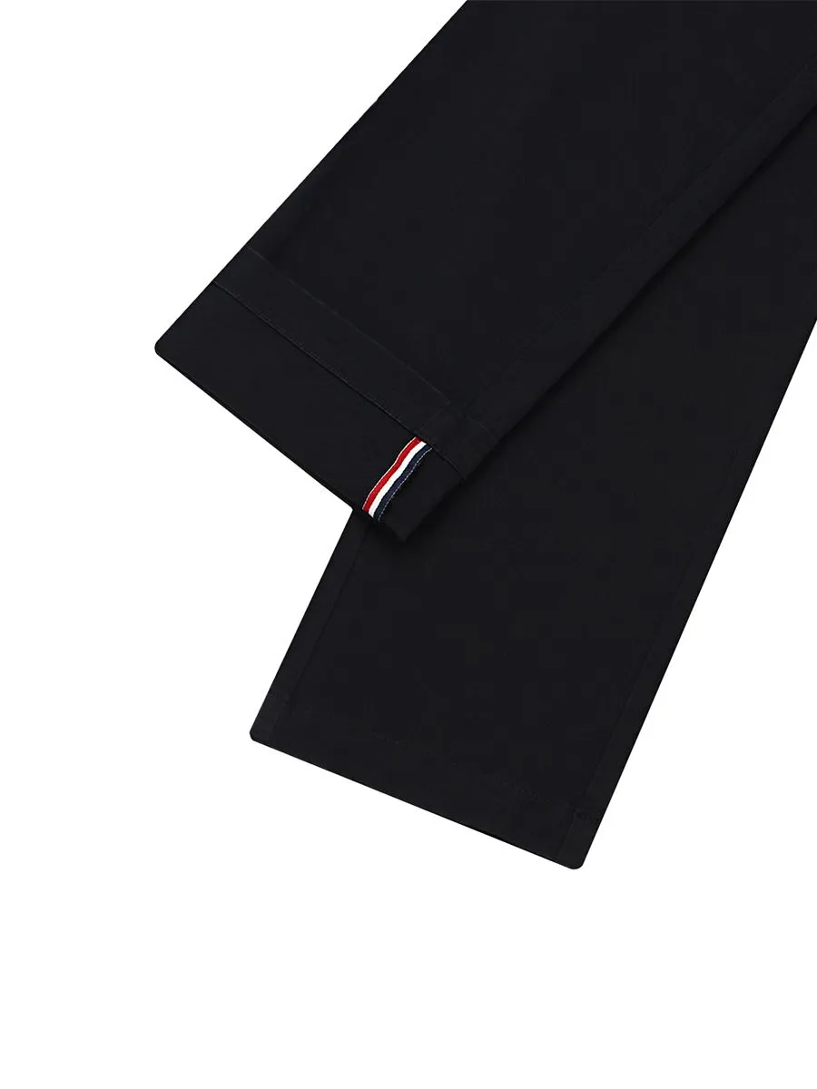 GIORDANO Men's Super Stretch Easy-Care Pants (180° Waistband) Signature Black