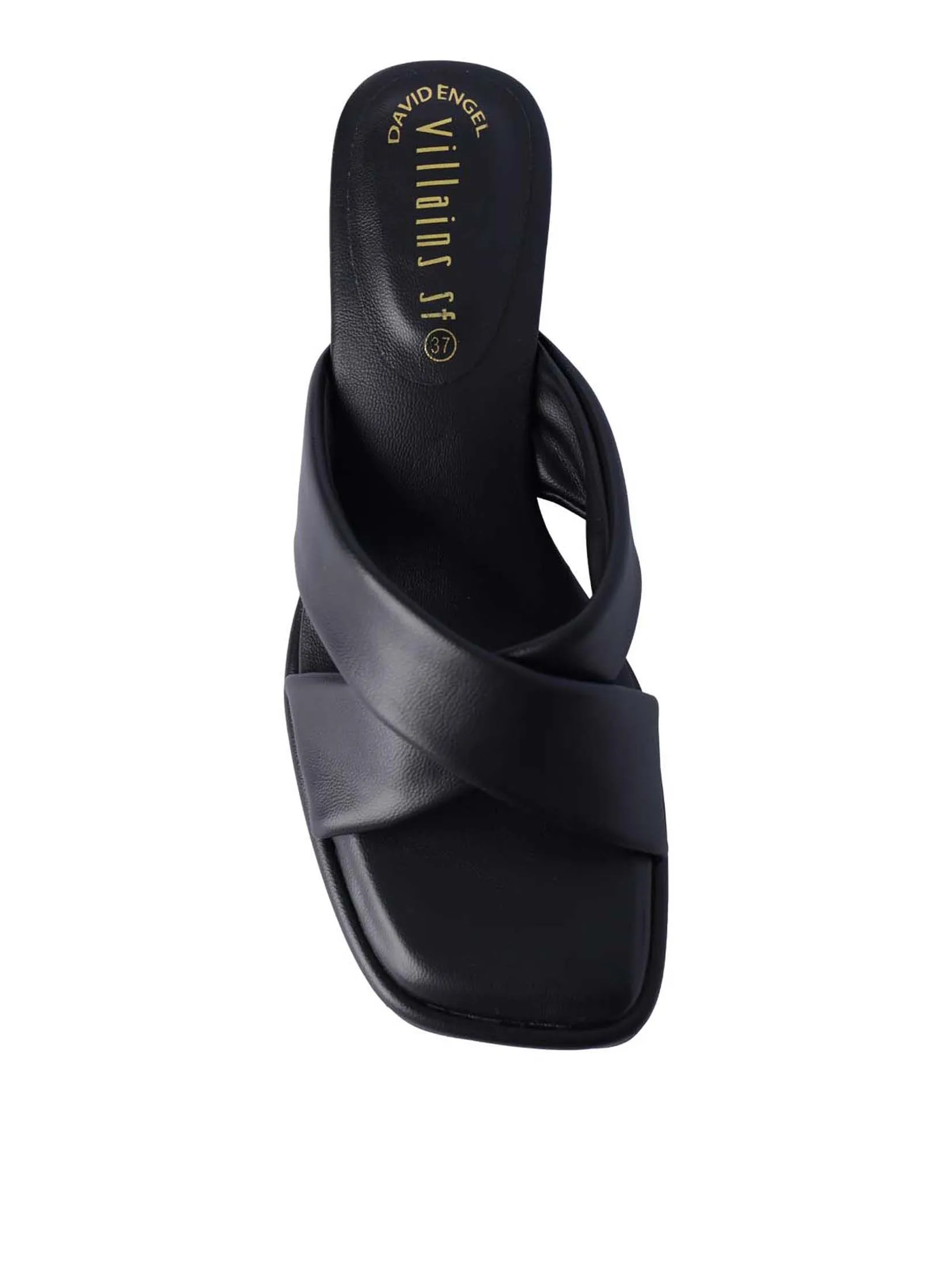 VILLAINS SF LOBELIA Women's Comfort Heeled Sandals BLACK