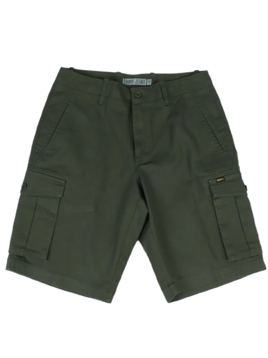 BOVY MEN S CARGO-SHORT PREMIUM COTTON OLIVE