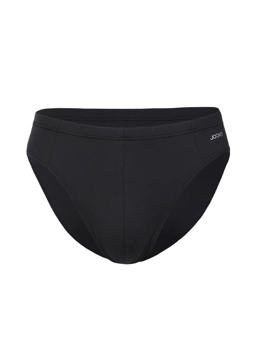 JOCKEY UNDERWEAR Men's MODERN FLEX BRIEFS BLACK (Pack2)