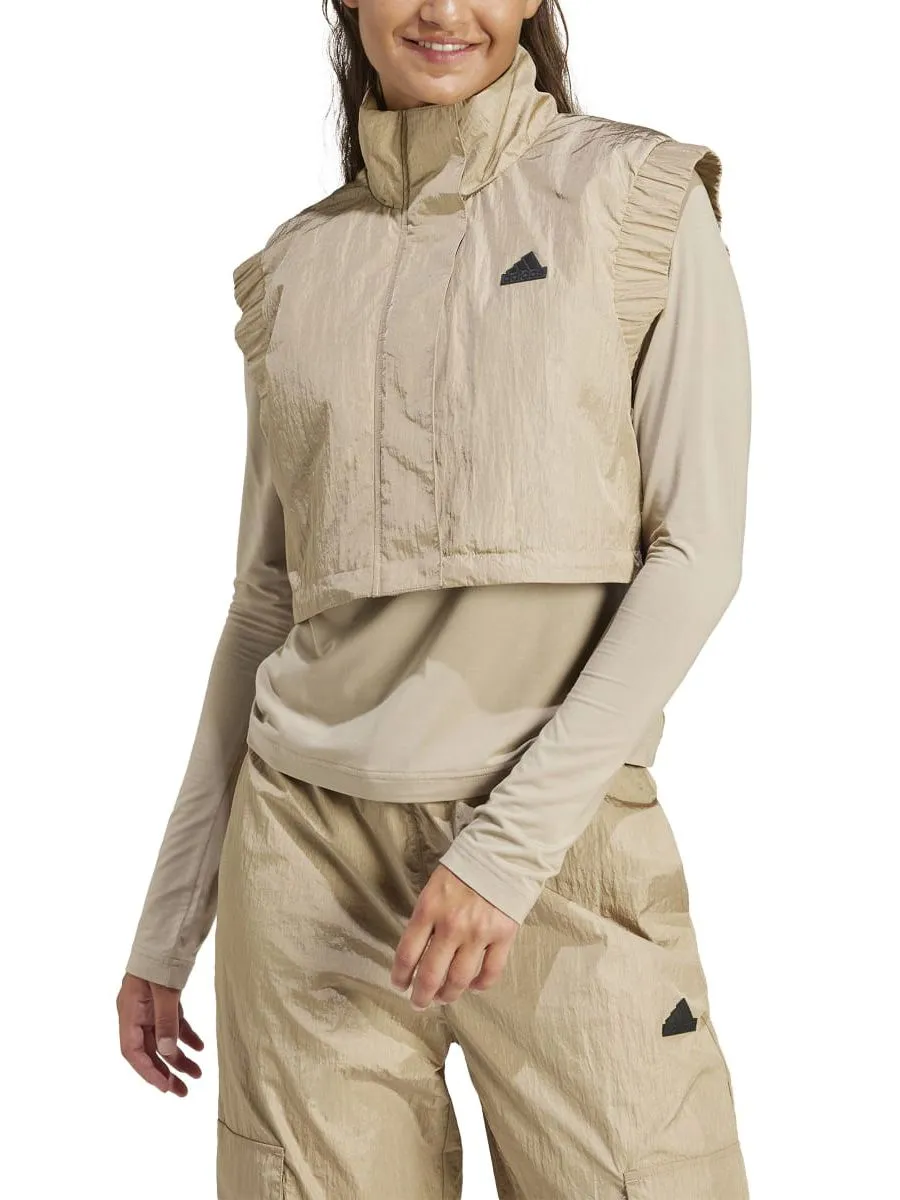 ADIDAS Women Vest City Escape Crop Blanch Cargo