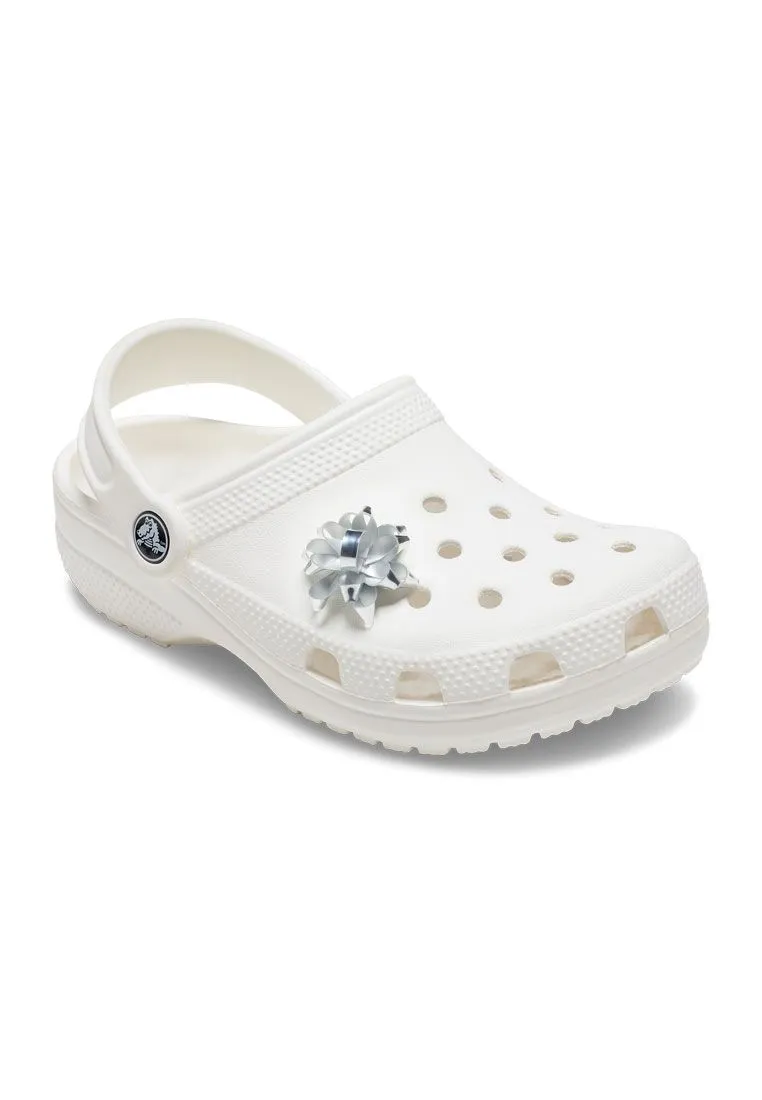 CROCS MULTICOLOR CROCS Jibbitz Silver Present Bow Shoes Charm