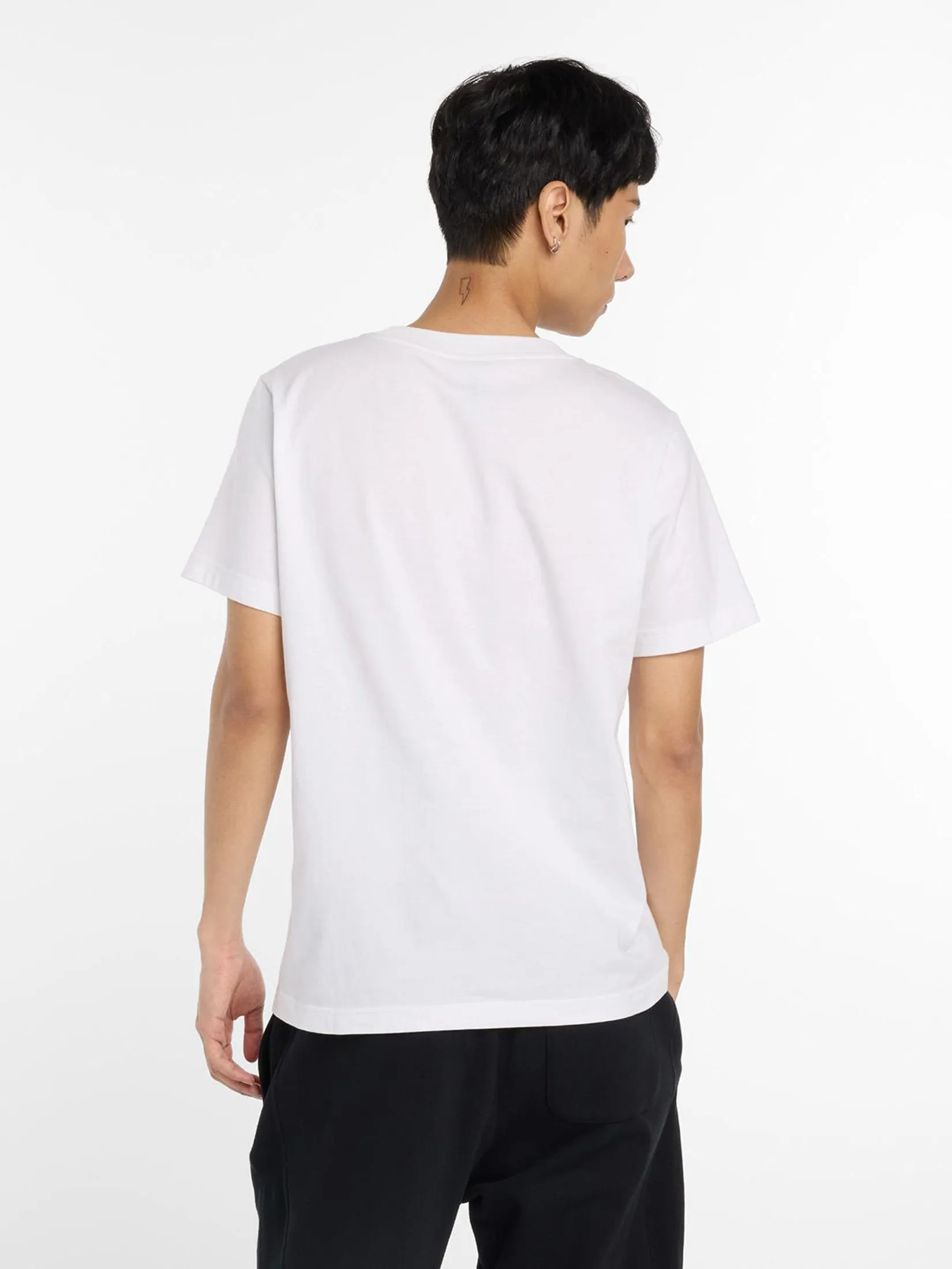 NEW BALANCE Men T-Shirt Sport Graphic Cotton White