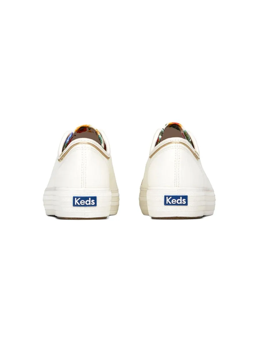 KEDS Women Triple Kick Rifle Paper Co. Blossom White