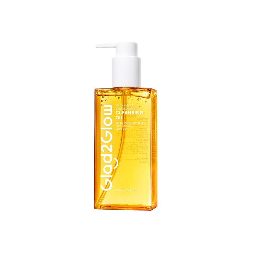 Glad2Glow Cleansing Oil Madagascar Centella Light 200 Ml. - Yellow