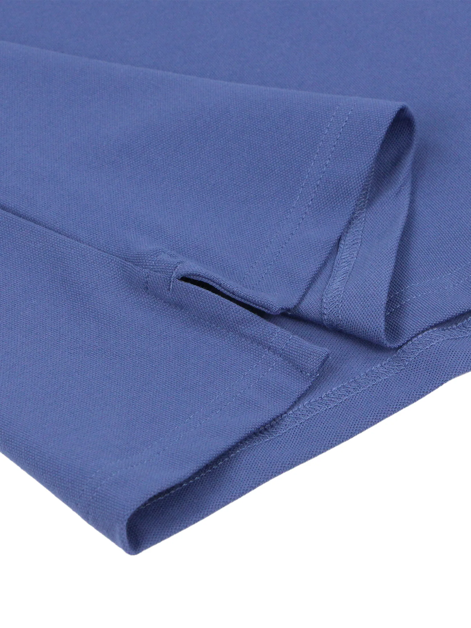 GIORDANO Men's Slim Cotton Lycra Polo Gray Blue purple