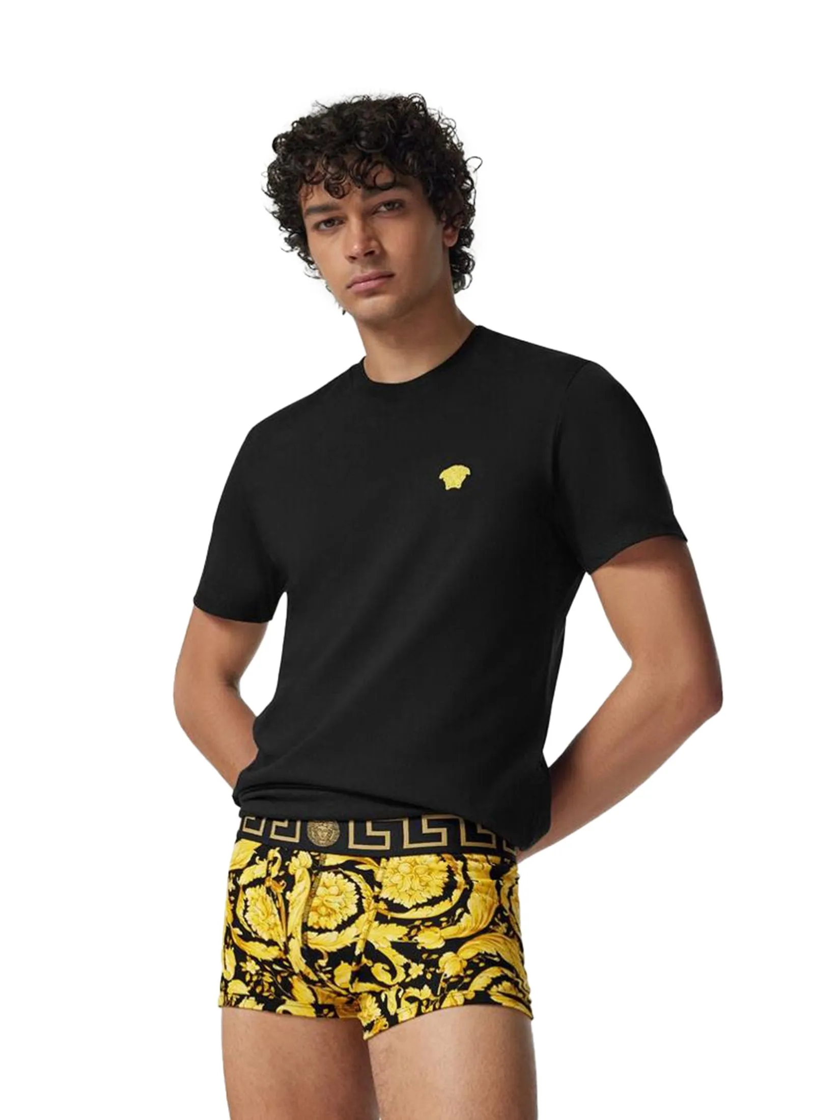 VERSACE UNDERWEAR Men Trunks Barocco Gold