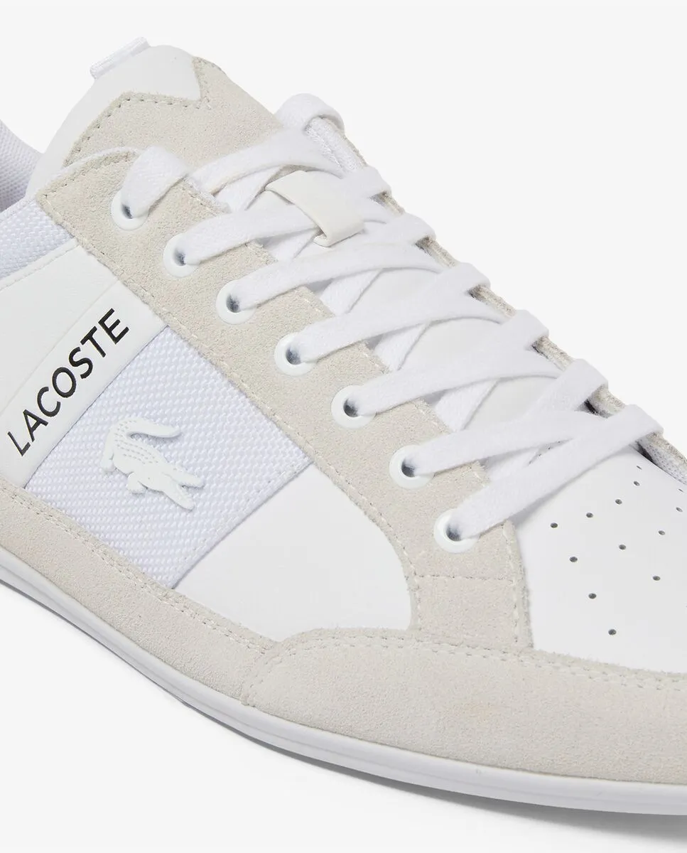 LACOSTE Men’s Chaymon Suede Sneakers White