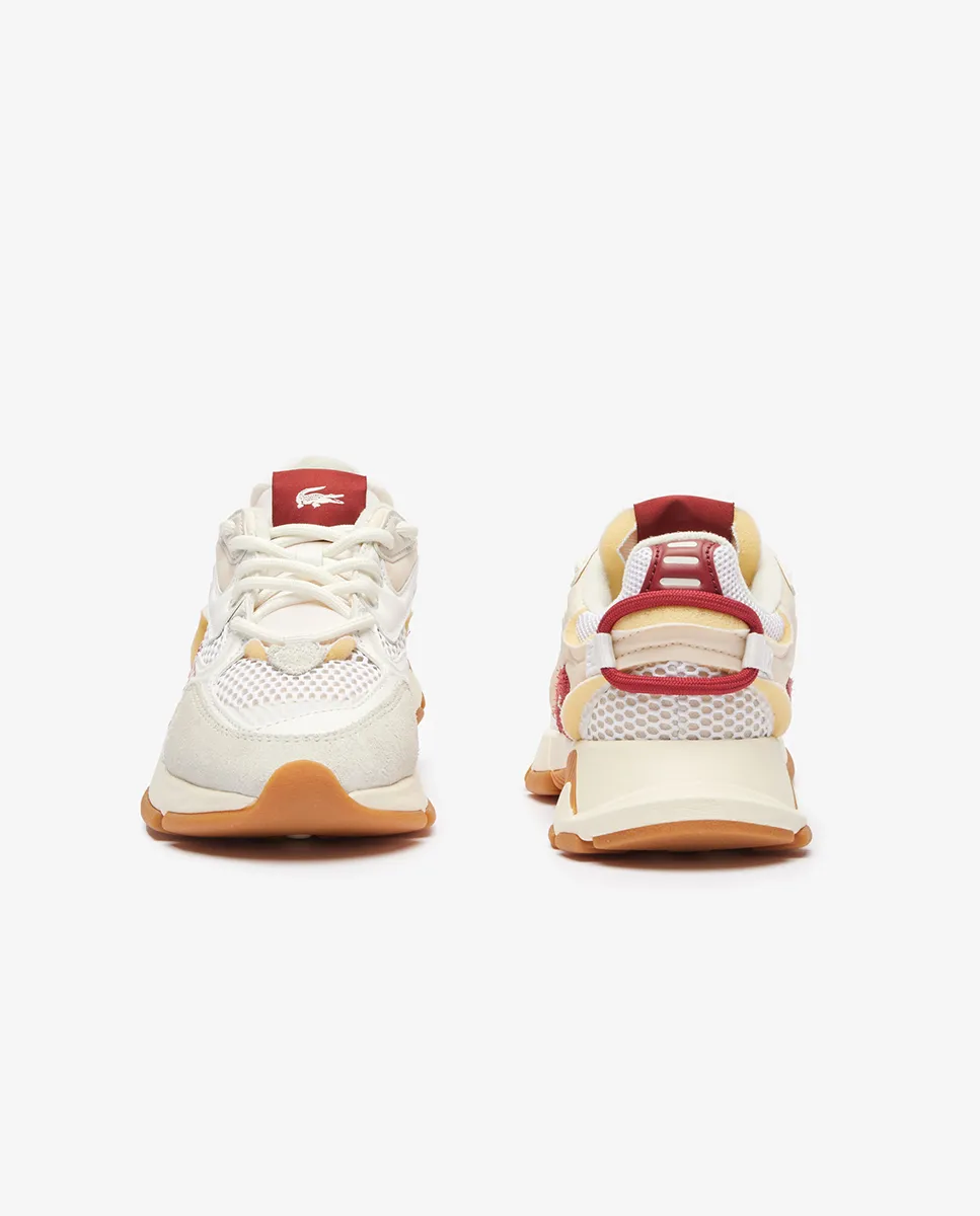 LACOSTE Women’s L003 Neo Contrasted Accent Trainers White