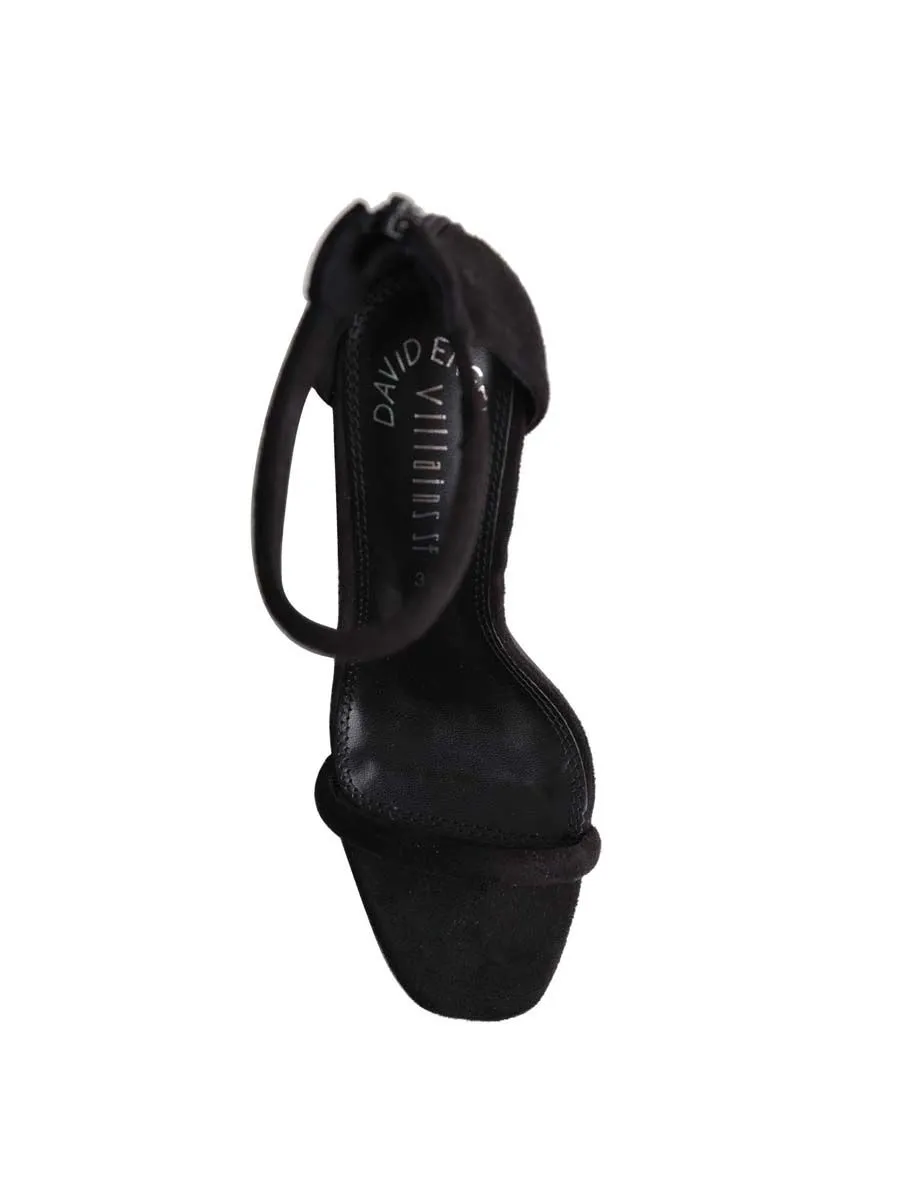 VILLAINS SF ARLENE Women's Heeled Sandals BLACK SUEDE