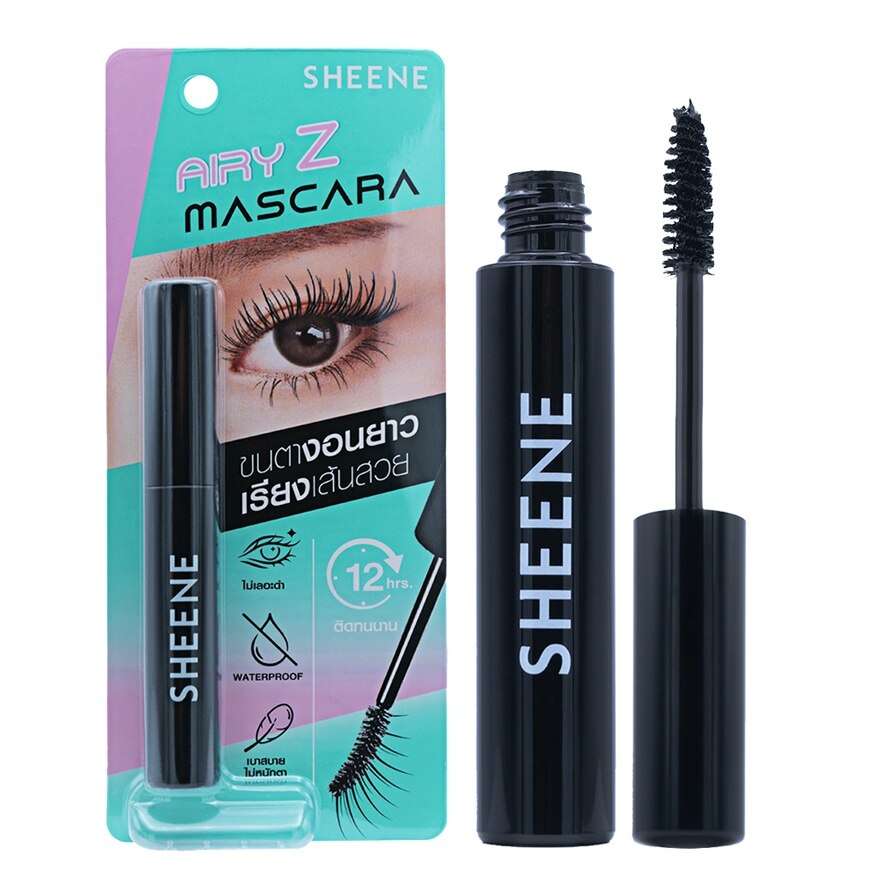 Sheene Airy-Z Super Curling  Long Lash Mascara 8g. Black - Black