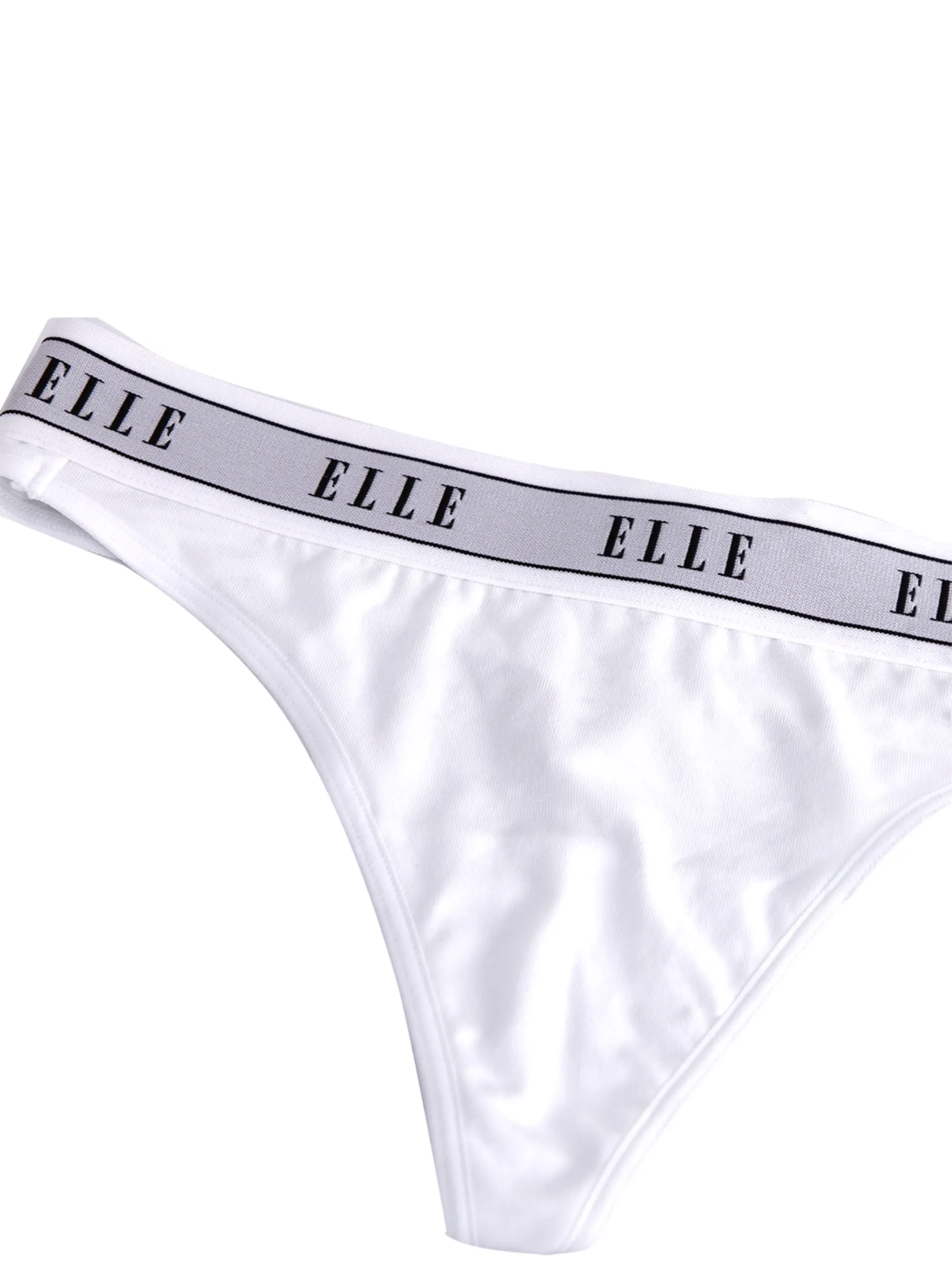 ELLE LINGERIE Women’s G-String Panty LU8302 - White