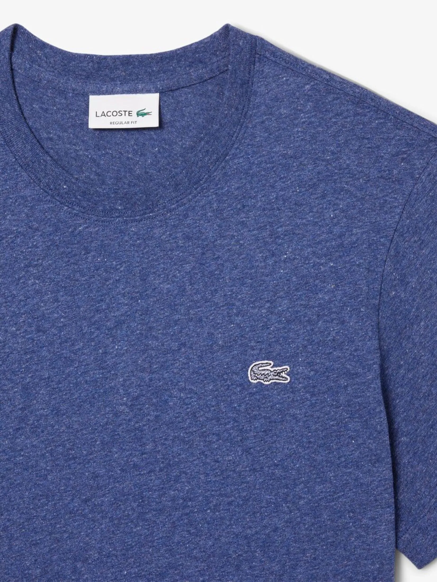 LACOSTE Mercerized Cotton T-shirt Blue