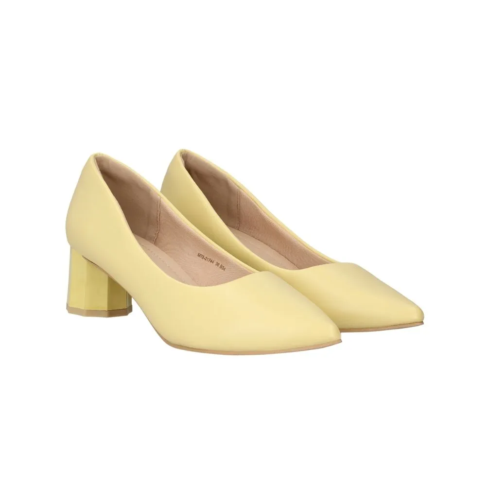 MARIA PIA YELLOW PUMP SHOES M75-21744