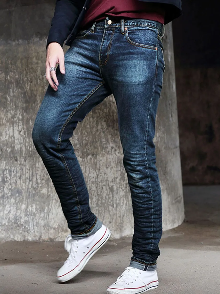 SIMPLE&RAW Blue Rusty Jeans Sk828-1-26 Blue