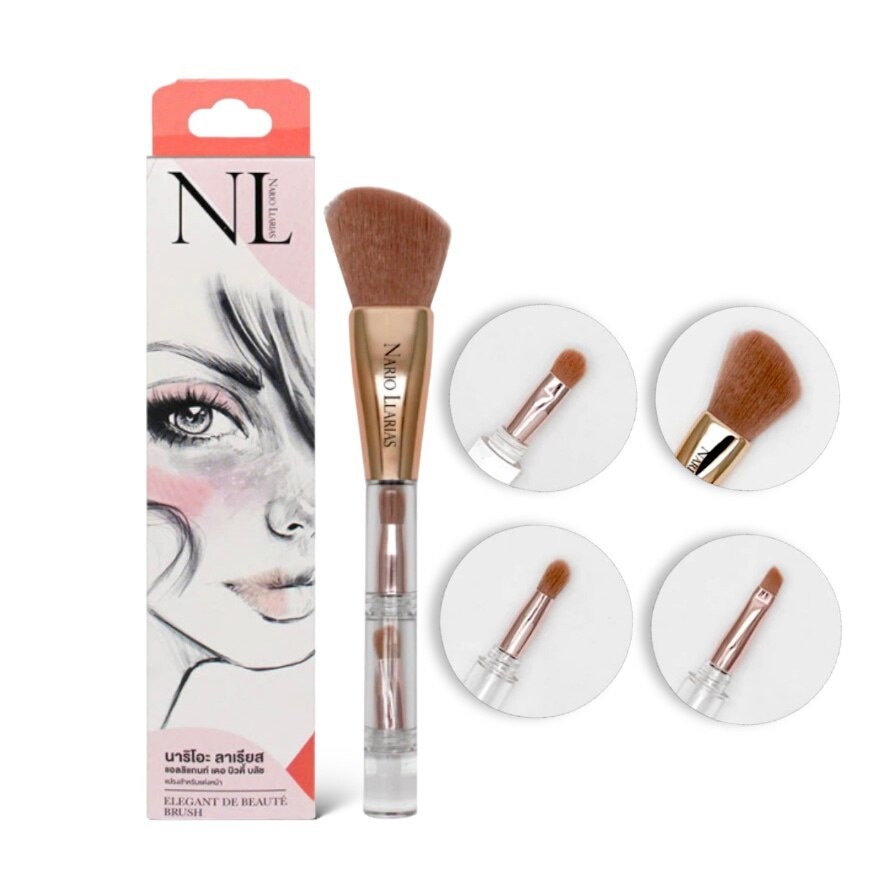 Nario Llarias Elegant De Beaute 4 In 1 Brush 1pcs.