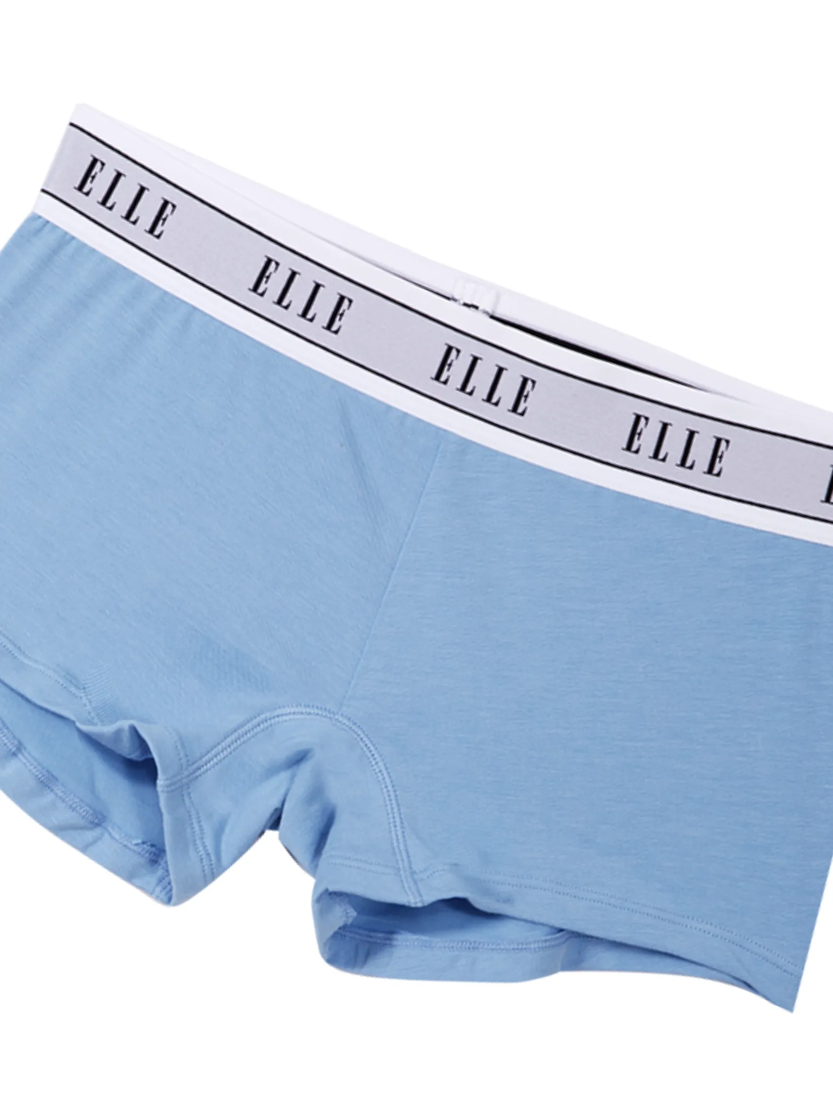 ELLE LINGERIE Women’s Boxer Panty Cotton  LU9320 - Blue
