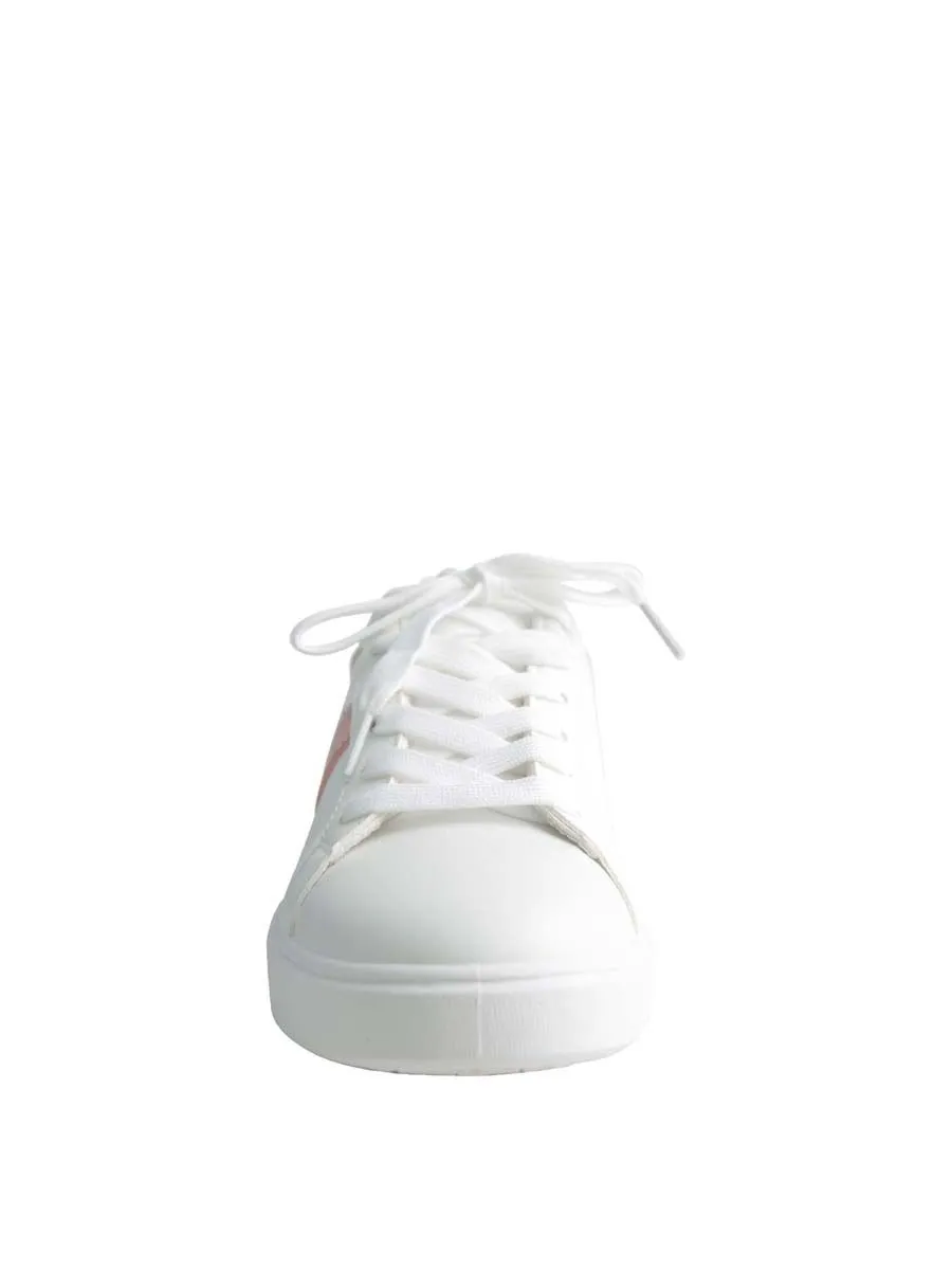 VILLAINS SF SMOOTHLY Women's Comfort Casual Sneakers WHITE PINK