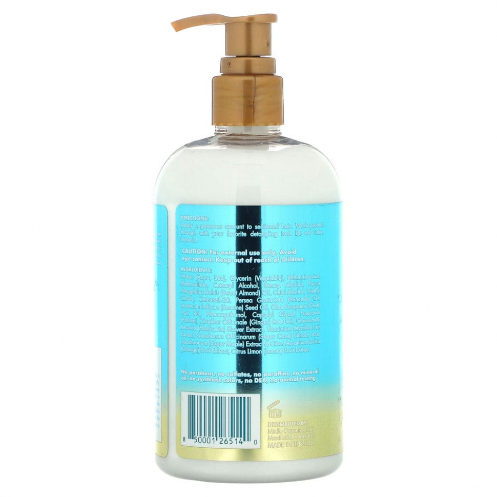 Mielle, Moisture RX, увлажняющий несмываемый кондиционер, гавайский имбирь, 355 мл (12 жидк. Унций)